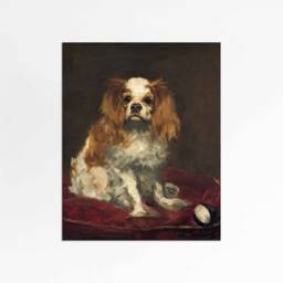King Charles Spaniel - Vintage Pet Dog Oil Painting Print Edouard Manet Large Sizes 8x10 11x14 16x20 - thumbnail 2