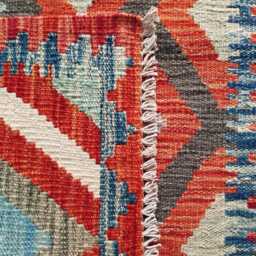 Classic Kilim Rug, Handmade Artisan Afghan Turkish Persian Qashqai Navajo Bohemian Natural Wool Flatweave Multicolour Rug 122x77 cm - thumbnail 3