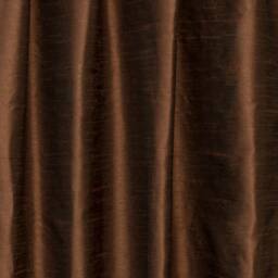 Dark Chocolate Art Silk Curtain Panels, Faux Curtains - Rod Pocket, Grommet, Box Pleat, Three Pinch Tab Top & Plain Ring Top - thumbnail 3