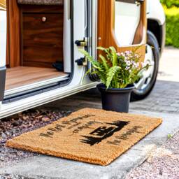 Custom Camping Doormat - Personalized Campsite Door Mat Welcome Decor Gifts For Family Camper Accessories - thumbnail 1