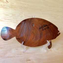 Walnut Flounder Wood Carving - thumbnail 4