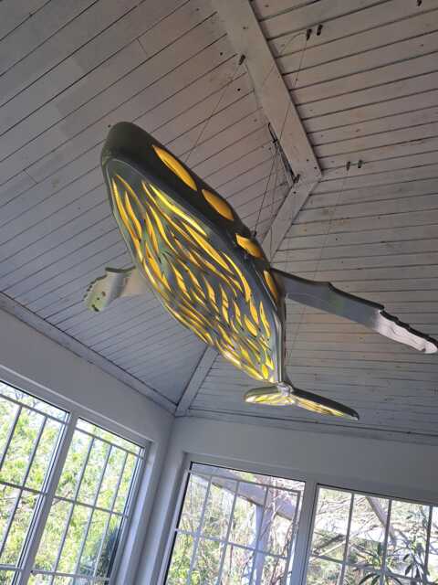 Whale Led Ceiling Chandelier - Sculptural Ocean Statement Light - image 1