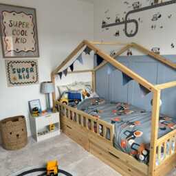 Truck, Tractor & Digger On The Road Nursery Wall Stickers - thumbnail 3