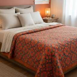 Luxurious Botanical Throw Blanket Boho Sofa/Bedspread Decor Gift Floral For & Bed, Modern Home D??cor Accent - thumbnail 2