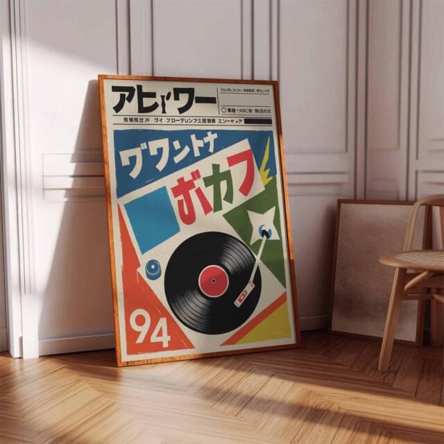 Japanese Retro Music Poster, Vintage Vinyl Wall Art, Gift, Print, A1/A2/A3/A4 - image 1