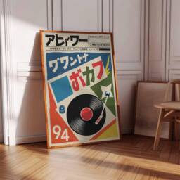 Japanese Retro Music Poster, Vintage Vinyl Wall Art, Gift, Print, A1/A2/A3/A4 - thumbnail 1
