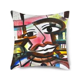 Decorative Pillow Cover, Throw Pillow, Accent Black Art, African American Mother's Day Gift - thumbnail 2