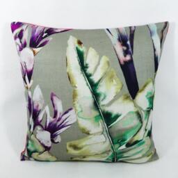 Harlequin - Paradise Loganberry/Raspberry Emerald Exotic Floral Designer Cushion Cover Throw Pillow Handmade Home Decor - thumbnail 3