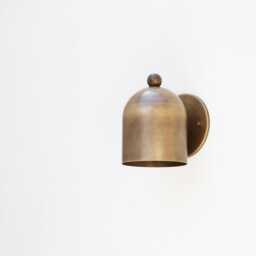 Brass Wall Sconce - Light With Dome Brass Shade - Above Sink, Ul Listed, No.506 Dabai No. 0401 - thumbnail 3