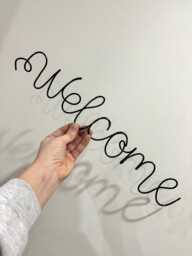 Wire Quote For Wall, Custom Metal Freehand Wire Sign, Wall Hanging, Family Quote, Bespoke - thumbnail 1