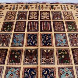 5??7Ft Handwoven Afghan Wool Rug- Geometric Chob Design - Boho Bedroom Rug - thumbnail 2