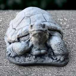 Outdoor Turtle Figurine Concrete Reptile Statue Stone Sculpture Cement Animal Decoration Turtle Lover Gift Handmade Yard Art - thumbnail 3