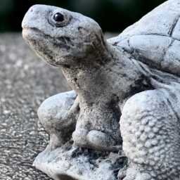 Outdoor Turtle Figurine Concrete Reptile Statue Stone Sculpture Cement Animal Decoration Turtle Lover Gift Handmade Yard Art - thumbnail 2