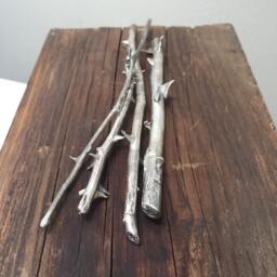 Silver Rose Stem Sculpture Symbol Of Enduring Love - Single By Ink Jewelry - thumbnail 3