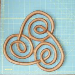 Spiral Of Newgrange Wood Carving Triple Wall Hanging Celtic Knot Ireland Irish Home Decor - thumbnail 4