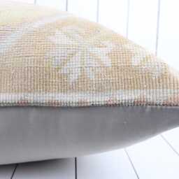 Vintage Kilim Pillow Cover 24x24 Bohemian Wool Sofa - thumbnail 4