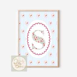 Set Of Fun Bright Pastel Wall Prints For A Girls Room, Playroom Or Nursery - Unframed - thumbnail 3