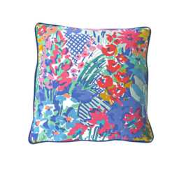 Liberty Secret Garden Cushion Cover Vintage Floral Cotton Throw Pillow - thumbnail 2