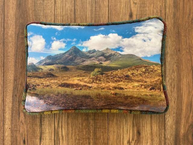 Harris Tweed Skye Cushion - Cuillins Scotland // Handmade Scottish Mountain Sale - image 1