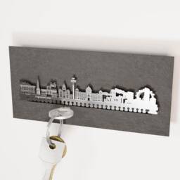 Liverpool Skyline Key Rack - Iconic Landmark Silhouette, Gift - thumbnail 2