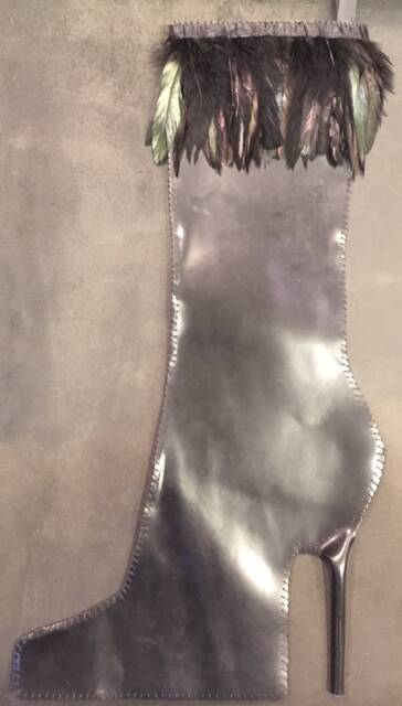 Black Fashionista Leather Couture Christmas Stocking - image 1