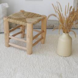 Large Cream Rug 200x300cm, Area Rug, Living Room Bedroom Contemporary Farmhouse Decor, Ecru - thumbnail 2