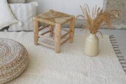 Large Cream Rug 200x300cm, Area Rug, Living Room Bedroom Contemporary Farmhouse Decor, Ecru
