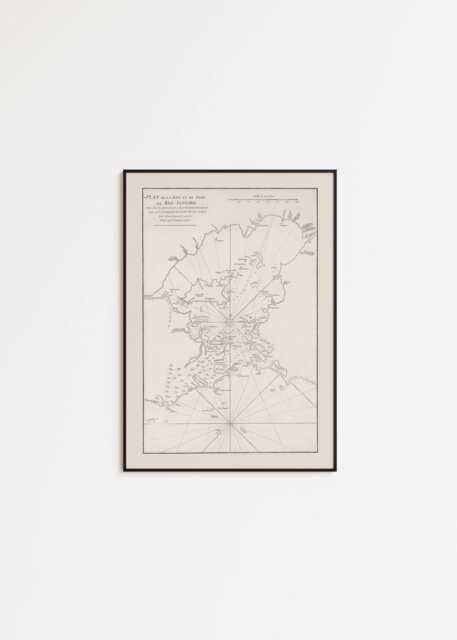 Rio De Janeiro Nautical Chart Print Vintage Map Wall Art - image 1