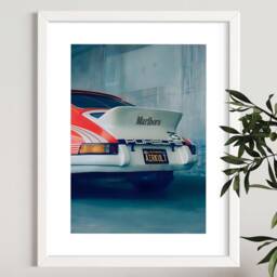 Porsche Marlboro - Stussy Racing A2 A3 A4 Framed Poster Print Wall Art - thumbnail 2
