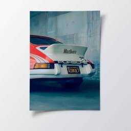 Porsche Marlboro - Stussy Racing A2 A3 A4 Framed Poster Print Wall Art - thumbnail 3