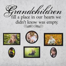 Grandchildren Heart Vinyl Wall Decal - Grandparent Picture Decor - thumbnail 2