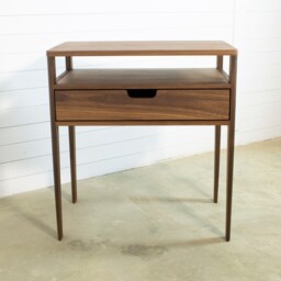Bedside Table in Solid Walnut Wood - thumbnail 2