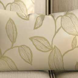 Green Leaves Cushion Covers - Floral Embroidered Brocade Fabric 20 - thumbnail 2