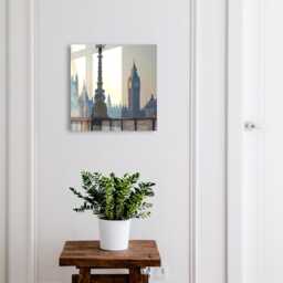 Urban Charm Wall Mounted Key Cabinet, Beige Industrial Box, Photographic Cities, For Lovers Of The Landscape - thumbnail 1