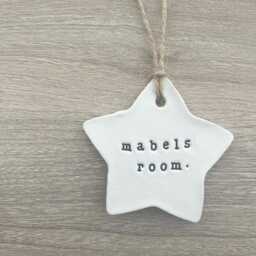 Children's Door Sign - Name For Nursery Plate Sign Playhouse Handle Bedroom Sign - thumbnail 3