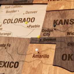 Wooden United States Map, Push Pin Us Map Apartment Decor, Family Travel Of Usa, 5Th Anniversary Gift, Wood Wall Art Retirement Gift - thumbnail 2