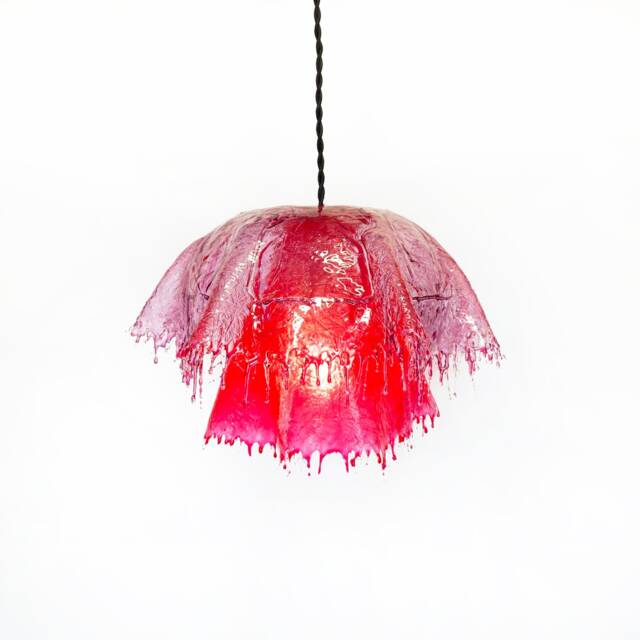 The Vana Lamp. Handcrafted One-Of-A-Kind Lighting. Resin Pendant Lamp, Drip Ambient Light, Mushroom Decor, Jellyfish Lighting Home Decor - image 1