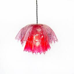 The Vana Lamp. Handcrafted One-Of-A-Kind Lighting. Resin Pendant Lamp, Drip Ambient Light, Mushroom Decor, Jellyfish Lighting Home Decor - thumbnail 1