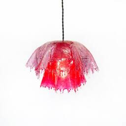 The Vana Lamp. Handcrafted One-Of-A-Kind Lighting. Resin Pendant Lamp, Drip Ambient Light, Mushroom Decor, Jellyfish Lighting Home Decor - thumbnail 2