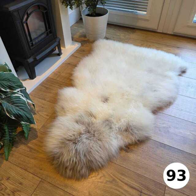 100% British Undyed Rare Breed Sheepskin Rug - 93