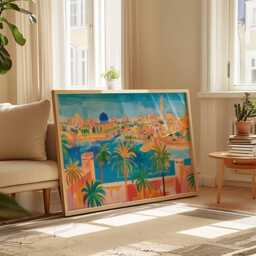 Baghdad Travel Poster Iraq Wall Art, Middle East Decor - thumbnail 3