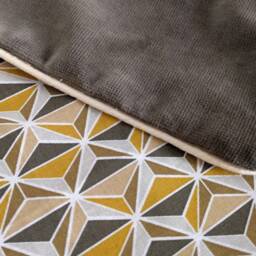 Cotton & Velvet Piped Cushion Cover 40x40 cm - thumbnail 4