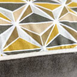 Cotton & Velvet Piped Cushion Cover 40x40 cm - thumbnail 2