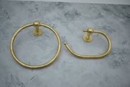 Solid Brass Hammered Toilet Paper Holder, Towel Holder, Roll Holder For Bathroom, Hanging Ring