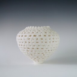Handmade Ceramic Decorative Vase, Porcelain, Matt Finish, Contemporary Home Decor - thumbnail 3