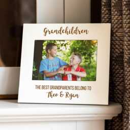 Personalised Grandchildren Photo Frame Pastel Colours, Grandparent Gift - Lc1082