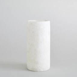 Egyptian White Alabaster Stone, Cylinder Candle Holder, Middle East Decor, Stone - thumbnail 4