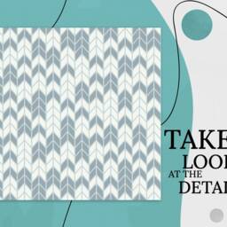 Aztec Decorative Arrows Vinyl Flooring, White Ideas For Work, Blue Waterproof Material, Geometric Living Room Decoration, Nursery Art - thumbnail 2