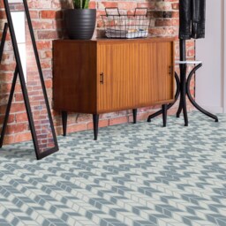 Aztec Decorative Arrows Vinyl Flooring, White Ideas For Work, Blue Waterproof Material, Geometric Living Room Decoration, Nursery Art - thumbnail 3