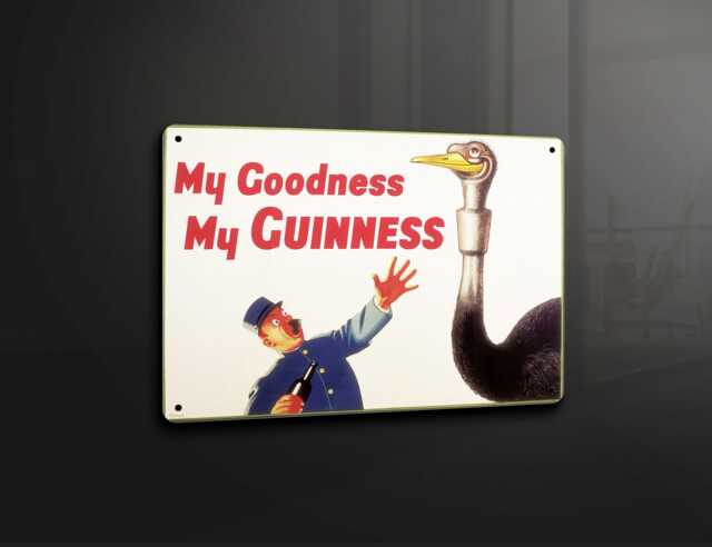Lovely Day For A Guinness My Goodness Guiness - Metal Sign Plaque Wall Art Decor Signage